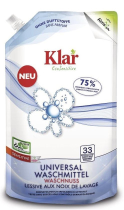 Płyn do prania z orzechów mydlanych uniwersalny eco 1,5 l (33 prania) - KLAR