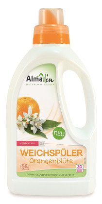 Płyn do zmiękczania tkanin pomarańczowy (koncentrat) eco 750 ml (30 prań) - ALMAWIN