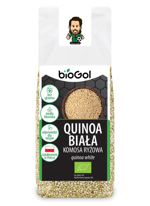 Quinoa biała (komosa ryżowa) bezglutenowa BIO 250 g - BIOGOL