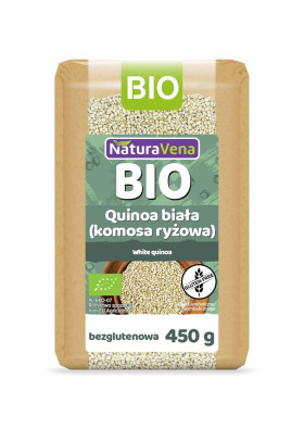 Quinoa biała (komosa ryżowa) bezglutenowa BIO 450 g - NATURAVENA