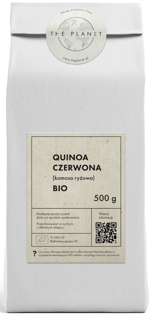 Quinoa czerwona (komosa ryżowa) BIO 500 g - THE PLANET