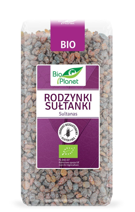 Rodzynki sułtanki bezglutenowe BIO 400 g - BIO PLANET