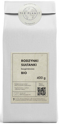 Rodzynki sułtanki bezglutenowe BIO 400 g - THE PLANET