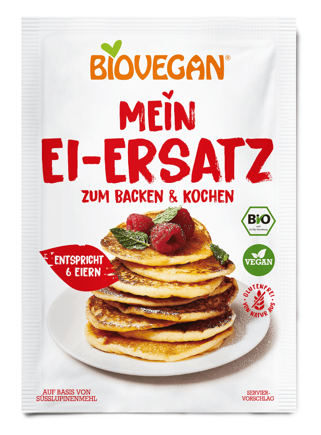 Roślinny zamiennik 6 jaj do pieczenia i gotowania bezglutenowy BIO 30 g - BIOVEGAN