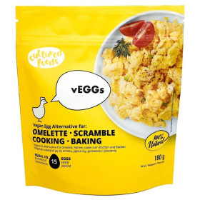 Roślinny zamiennik jaj do jajecznicy, omletu, quiche i innych dań jajecznych bezglutenowy 180 g - CULTURED FOODS