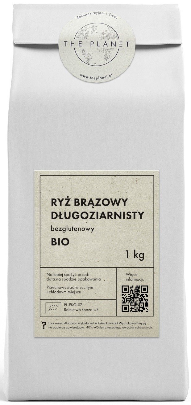 Ry&#x017C;&#x20;br&#x0105;zowy&#x20;d&#x0142;ugoziarnisty&#x20;bezglutenowy&#x20;BIO&#x20;1&#x20;kg&#x20;-&#x20;THE&#x20;PLANET