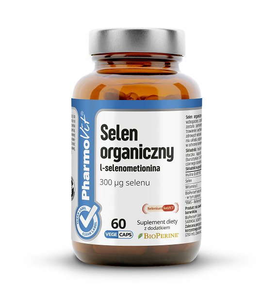 Selen (300 mcg) bezglutenowy 60 kapsułek - PHARMOVIT (CLEAN LABEL)