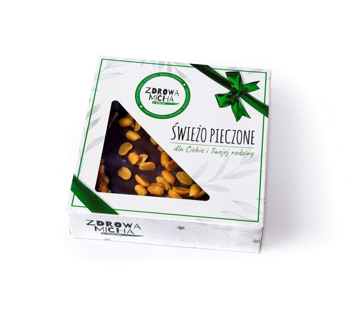 Sernik z kremem orzechowym bezglutenowy 500 g - ZDROWA MICHA (NA ZAMÓWIENIE - PRODUKT SEZONOWY WIELKANOC)