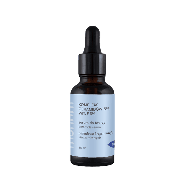 Serum do twarzy z kompleksem ceramidów 5 % i witaminą f 3 % 30 ml - MOHANI