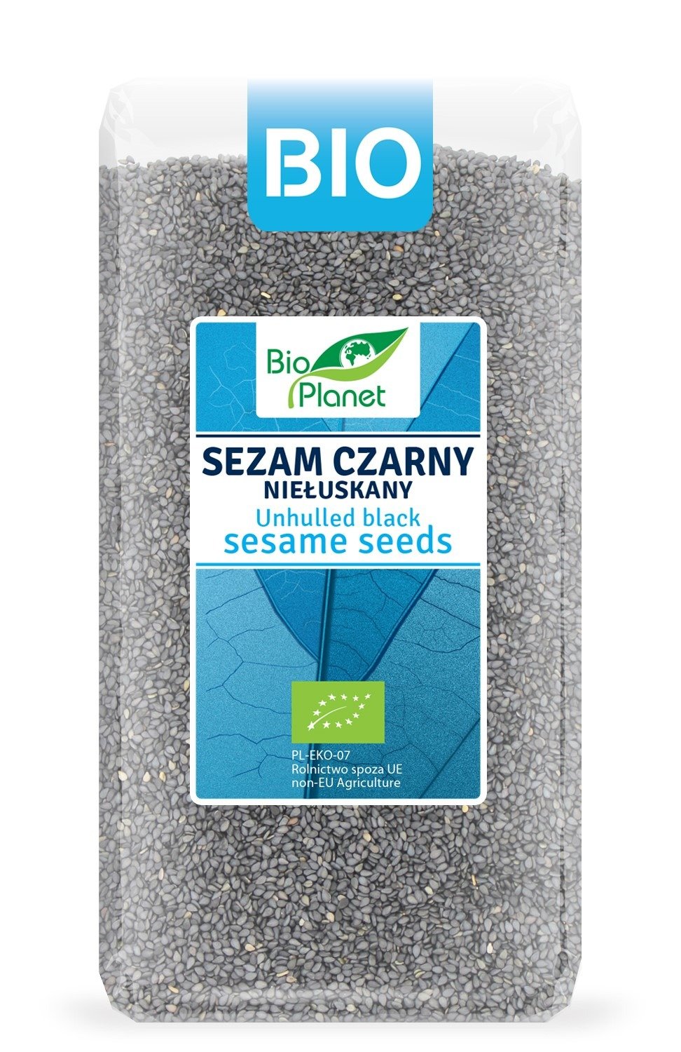 Sezam czarny niełuskany BIO 400 g - BIO PLANET