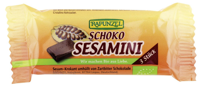 Sezamki w czekoladzie BIO 27 g - RAPUNZEL