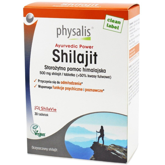 Shilajit (500 mg) 30 tabletek - PHYSALIS