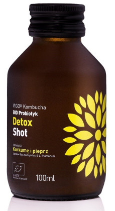 Shot kombucha probiotyk detox bezglutenowy BIO 100 ml - VIGO