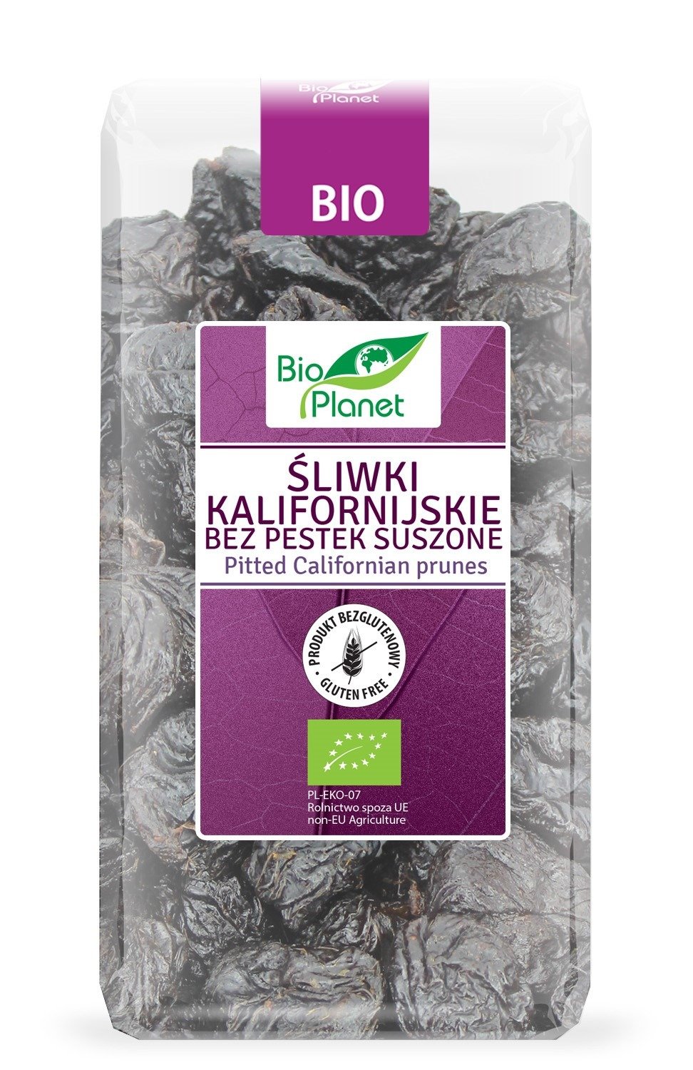 Śliwki kalifornijskie suszone bezglutenowe BIO 400 g - BIO PLANET