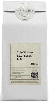 Śliwki suszone BIO 400 g - THE PLANET (PRODUKT SEZONOWY)