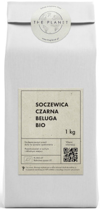 Soczewica czarna beluga BIO 1 kg - THE PLANET
