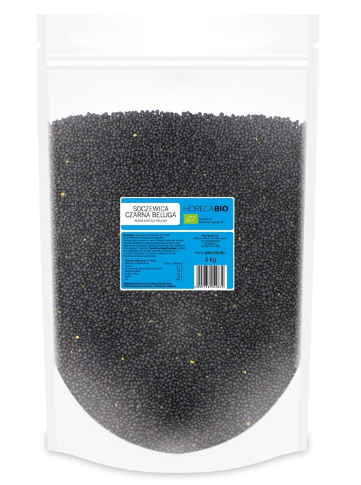 Soczewica czarna beluga BIO 5 kg - HORECA (BIO PLANET)