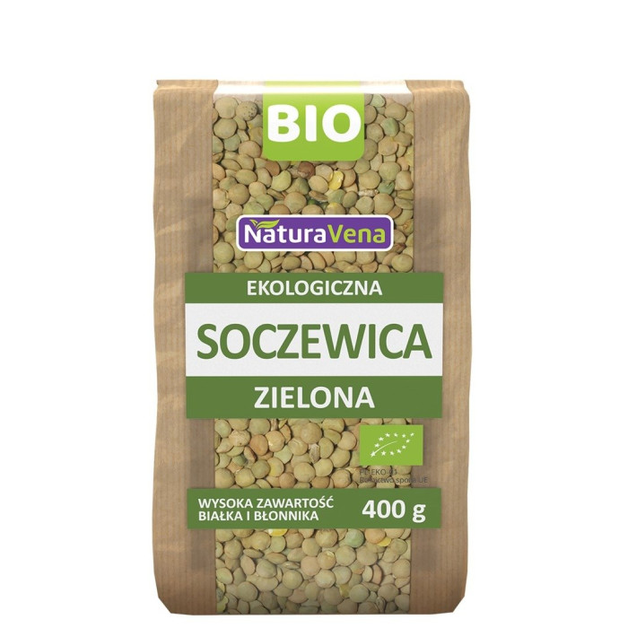 Soczewica zielona BIO 400 g - NATURAVENA