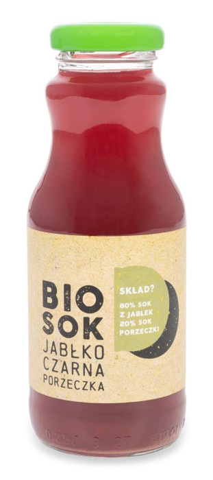 Sok jabłkowo - porzeczkowy nfc BIO 250 ml - OWOCOWE SMAKI