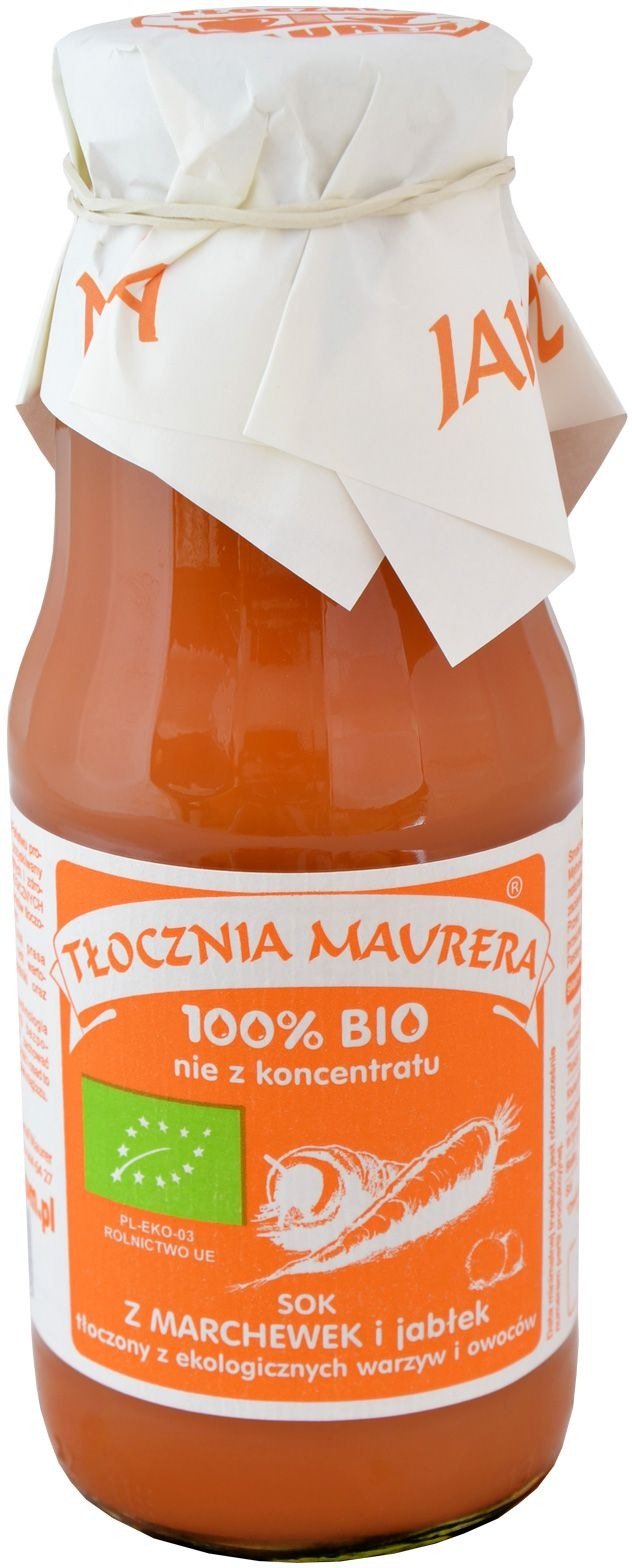 Sok&#x20;marchewkowy&#x20;z&#x20;jab&#x0142;kiem&#x20;nfc&#x20;BIO&#x20;300&#x20;ml&#x20;-&#x20;T&#x0141;OCZNIA&#x20;MAURERA