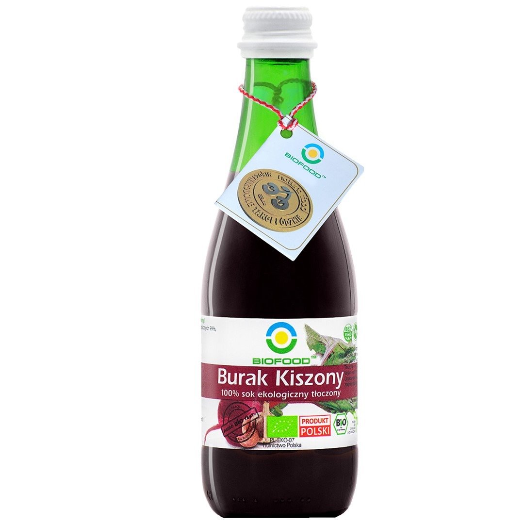 Sok z buraka kiszonego nfc bezglutenowy BIO 300 ml - BIOFOOD