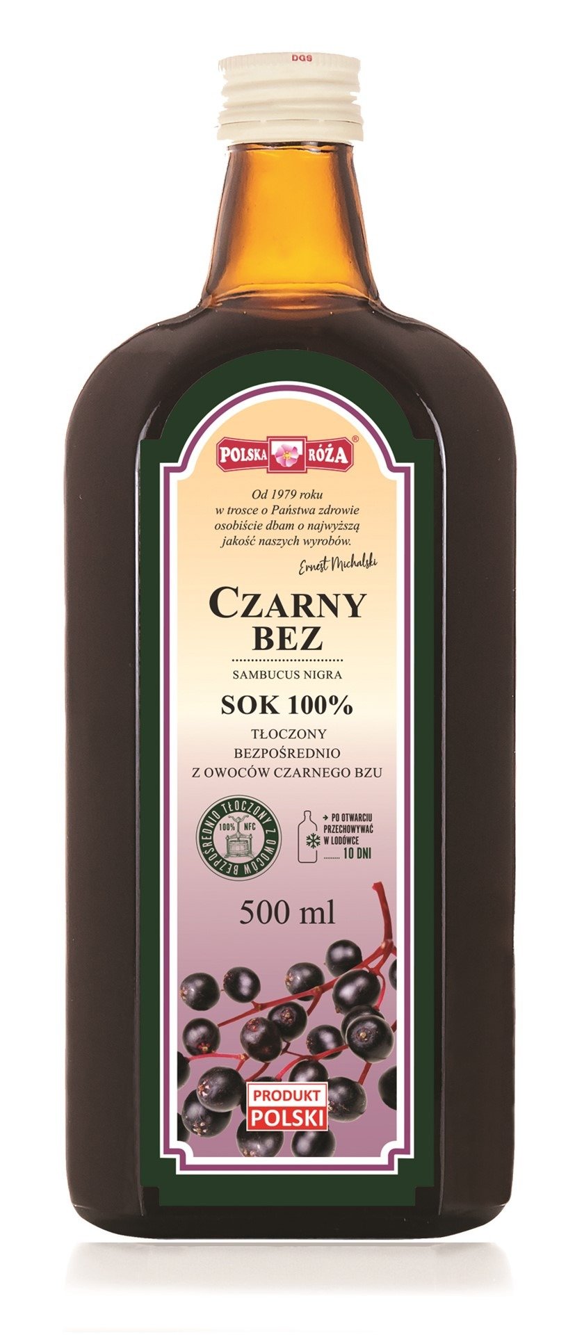 Sok z czarnego bzu nfc 500 ml - POLSKA RÓŻA