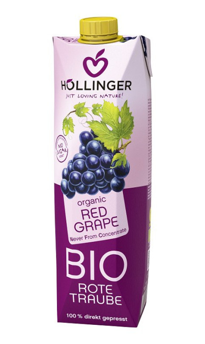 Sok z czerwonych winogron nfc BIO 1 L - HOLLINGER