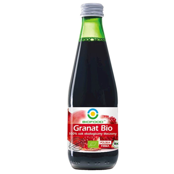 Sok z granatu nfc bezglutenowy BIO 300 ml - BIOFOOD