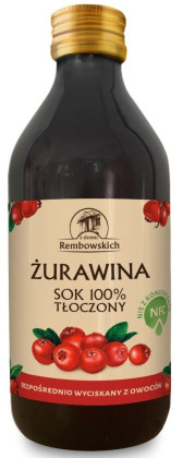Sok z żurawiny nfc 250 ml - REMBOWSCY