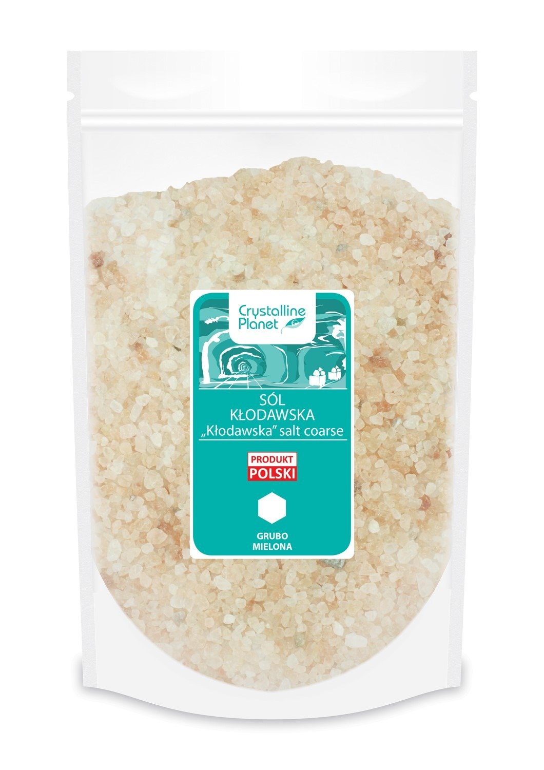 Sól morska grubo mielona 1 kg - CRYSTALLINE PLANET