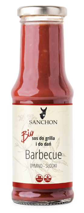 Sos bbq bezglutenowy BIO 210 ml - SANCHON
