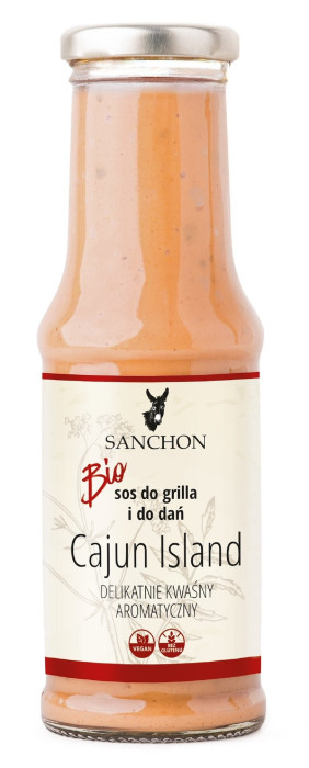 Sos cajun island bezglutenowy BIO 210 ml - SANCHON