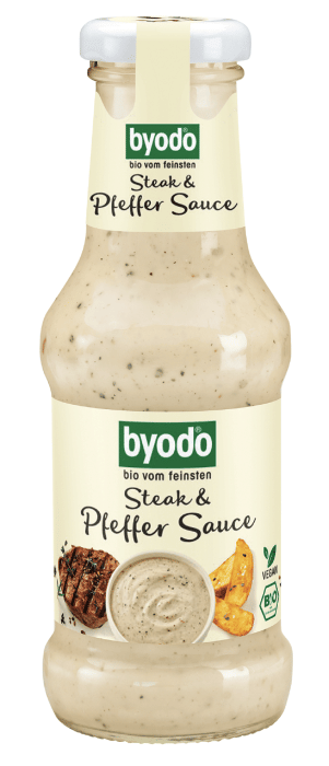 Sos pieprzowy do steków bezglutenowy BIO 250 ml - BYODO