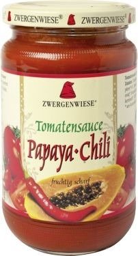 Sos pomidorowy papaya - chili (pikantny) bezglutenowy BIO 340 ml - ZWERGENWIESE