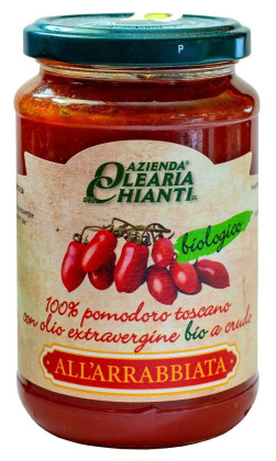 Sos pomidorowy z toskańskich pomidorów pikantny bezglutenowy BIO 340 g - AZIENDA OLEARIA CHIANTI