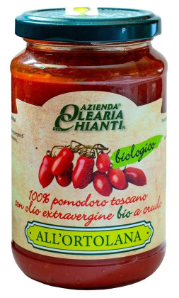 Sos pomidorowy z toskańskich pomidorów z warzywami bezglutenowy BIO 340 g - AZIENDA OLEARIA CHIANTI