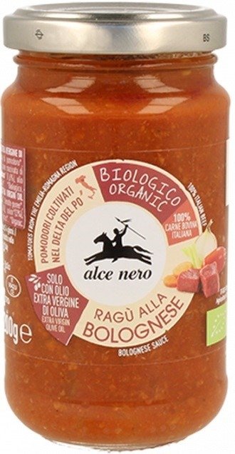 Sos pomidorowy z wołowiną BIO 200 g - ALCE NERO