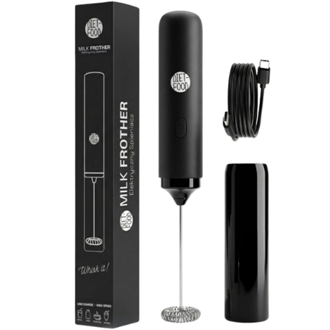 Spieniacz do mleka elektryczny usb-c - DIET-FOOD