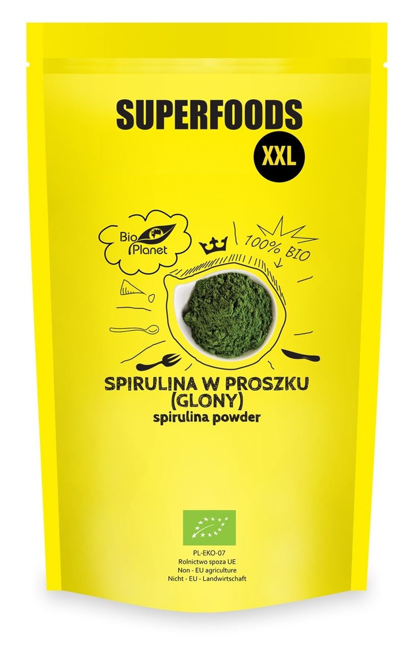 Spirulina sproszkowana BIO 600 g - BIO PLANET SUPERFOODS