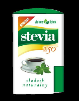 Stevia pastylki w dozowniku (250 szt) 13 g - ZIELONY LISTEK