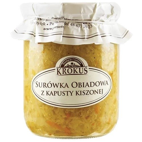 Surówka obiadowa z kapusty kiszonej 500 g - KROKUS