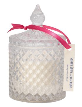 Świeca sojowa zapachowa w krysztale piękna tuberoza 250 ml - YOUR CANDLE
