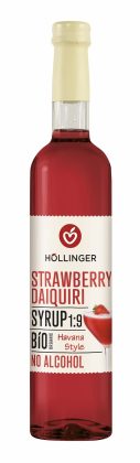 Syrop do drinków i koktajli strawberry daiquiri BIO 500 ml - HOLLINGER