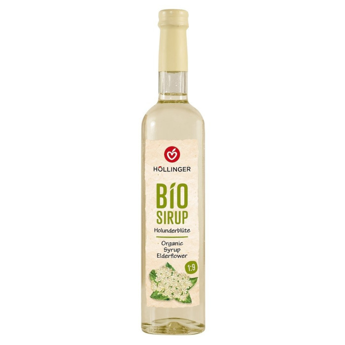 Syrop o smaku kwiatów czarnego bzu BIO 500 ml - HOLLINGER