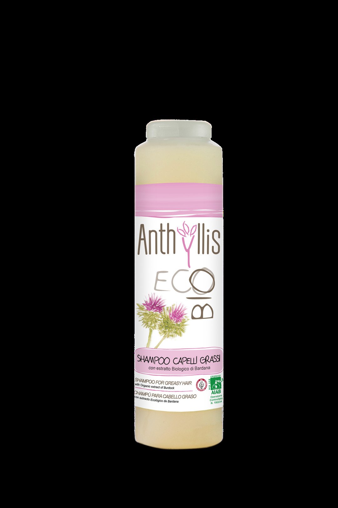 Szampon do włosów przetłuszczających się i z łupieżem  z ekstraktem z łopianu eco 250 ml - ANTHYLLIS