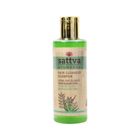 Szampon do włosów ziołowy neem i aloes 210 ml - SATTVA (AYURVEDA)