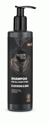 Szampon do wszystkich rodzajów włosów dla mężczyzn ekstrakt z kory dębu i mięta eco 280 ml - ORGANIC SHOP