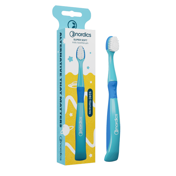 Szczoteczka do zębów dla dzieci 9240 super miękka niebieska syrenka - NORDICS