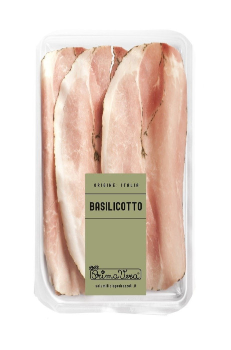 Szynka gotowana prosciutto cotto z bazylią plastry bezglutenowa BIO 100 g - PRIMAVERA