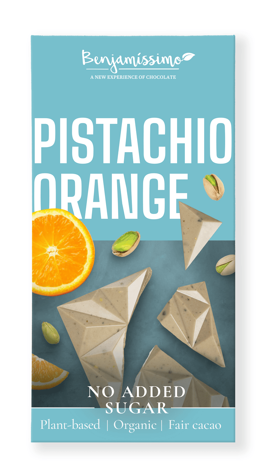 Tabliczka&#x20;kakaowa&#x20;pistacje&#x20;-&#x20;pomara&#x0144;cza&#x20;bez&#x20;dodatku&#x20;cukr&#xF3;w&#x20;bezglutenowa&#x20;BIO&#x20;60&#x20;g&#x20;-&#x20;BENJAMISSIMO